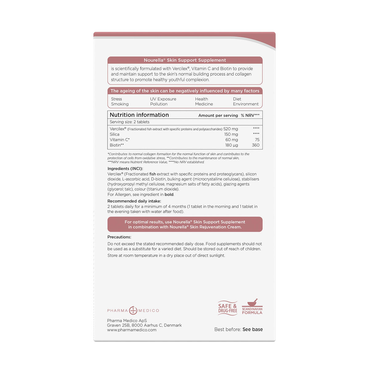 Nourella Tables Active Skin Support Supplement Tablet - 60 Tablets - image 3