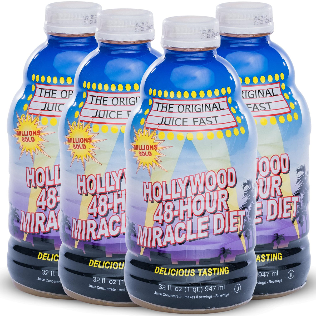 Hollywood diet - 48-Hour Miracle Fruit Juice Cleanse Diet 4-Pack