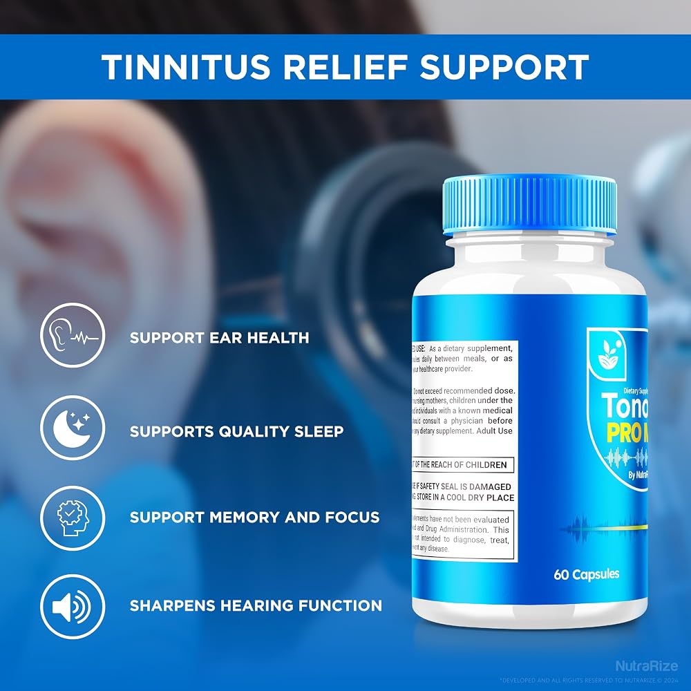 NutraRize Tonosin Pro Max Capsules Hearing Support - 300 Capsules - image 7
