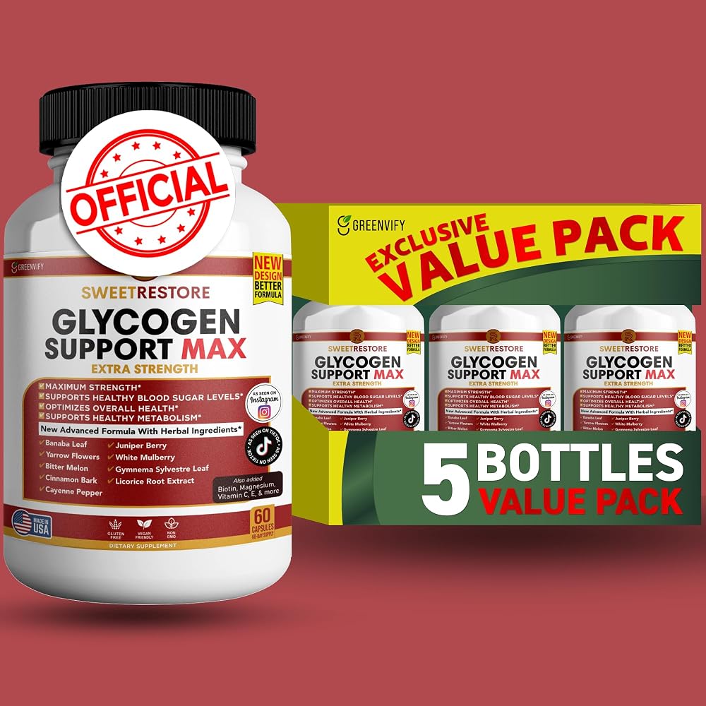 GREENVIFY Sweet Restore Glycogen Support Max All Natural Formula
