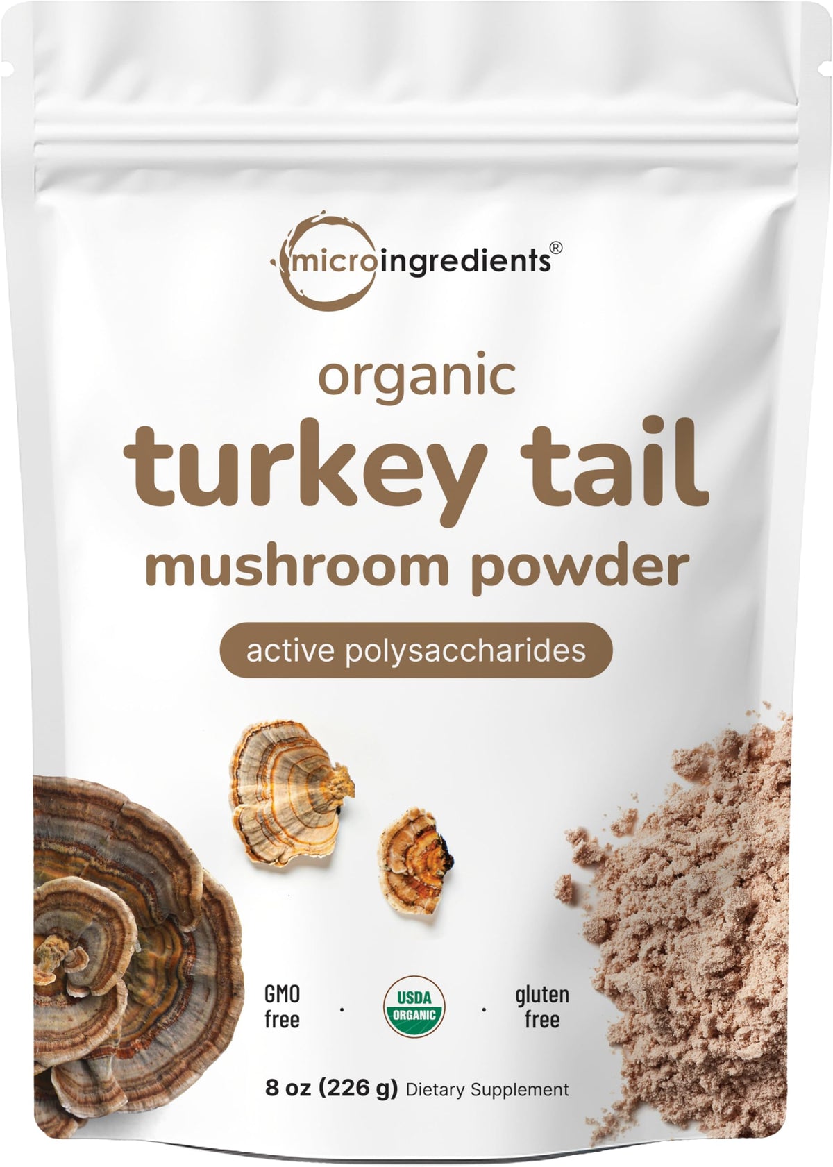 Micro Ingredients Organic Turkey Tail Mushroom Powder - 8 oz