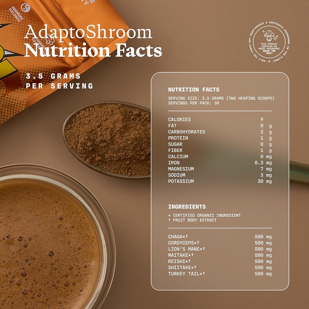 Ultra Life Sport AdaptoShroom 7 Adaptogenic Mushrooms Powder - 3.52 oz - image 2