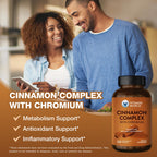 Vitamin World Cinnamon Complex with Chromium - 120 Capsules - image 4