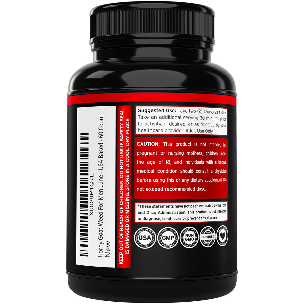 Dorado Nutrition Horny Goat Weed for Men - 60 Capsules - image 4