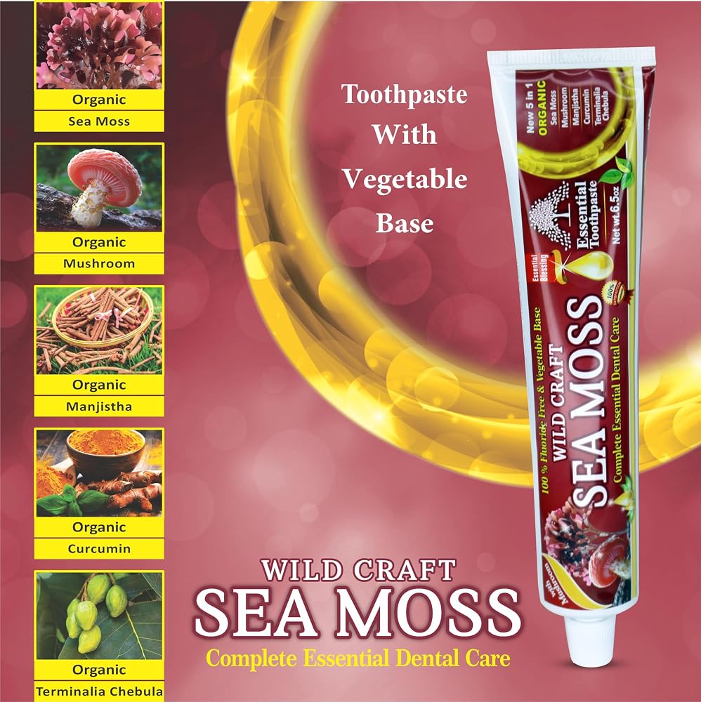 Essential Sea Moss Toothpaste Fluoride Free - 6.5 oz - image 3