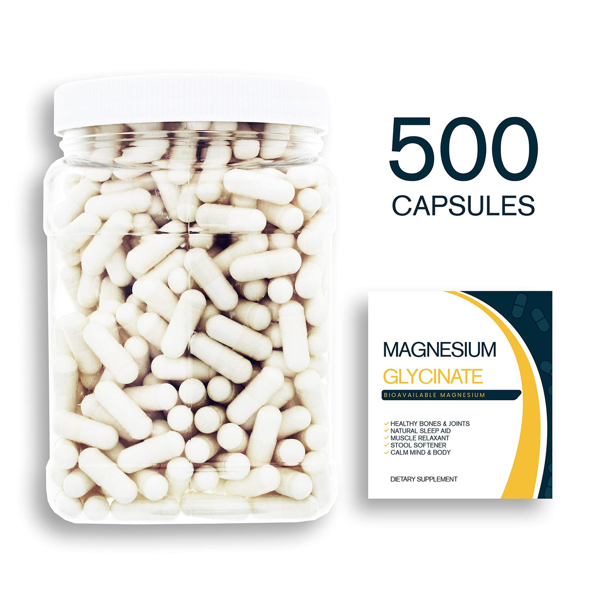 Bulk Buy Magnesium Glycinate - 400 mg Pure Mg2+ complexed
