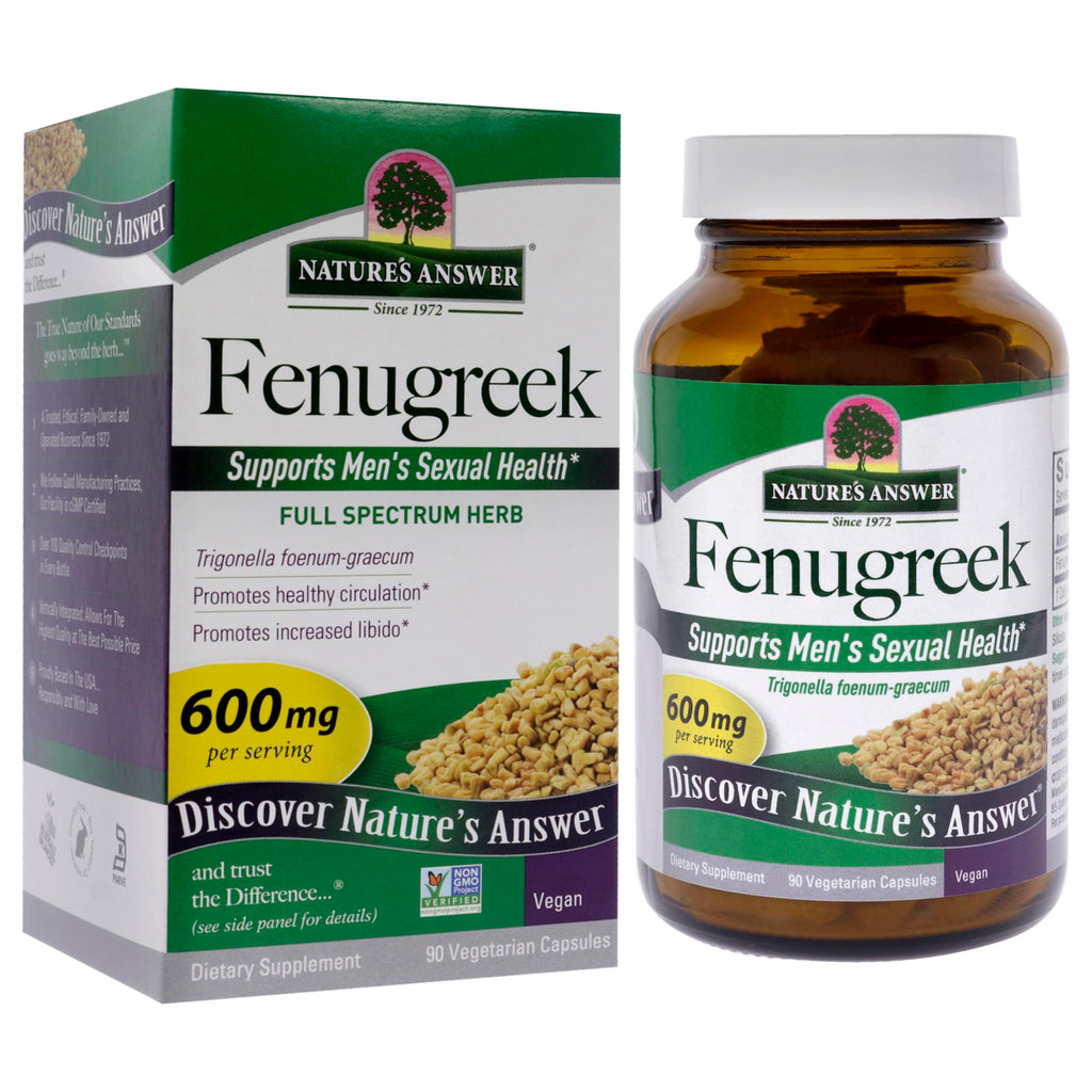 Nature's Answer Fenugreek Seed Supplement - 90 Capsules - image 3