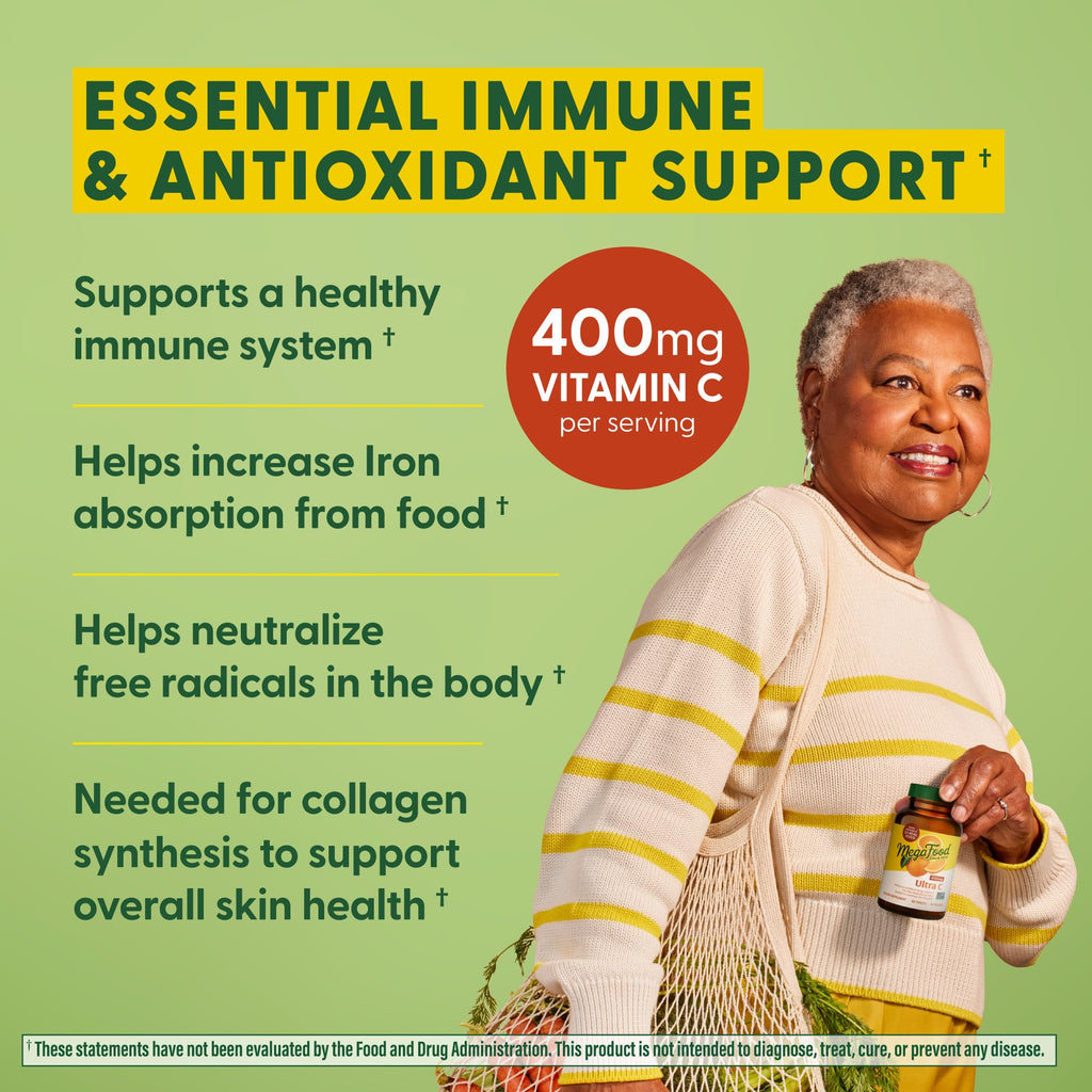 MegaFood Ultra C 400 mg Vitamin C Immune Support - 90 Tablets - image 4