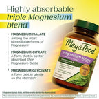 MegaFood Magnesium Glycinate, Malate, Citrate 300mg - 120 Capsules - image 5
