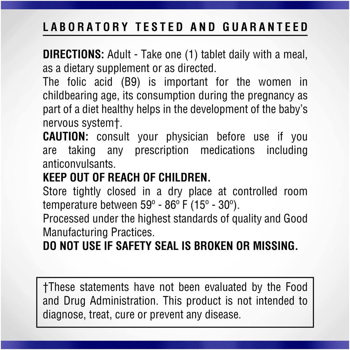Natural Systems Folic Acid 400 mcg Prenatal Vitamin - 100 Tablets - image 9
