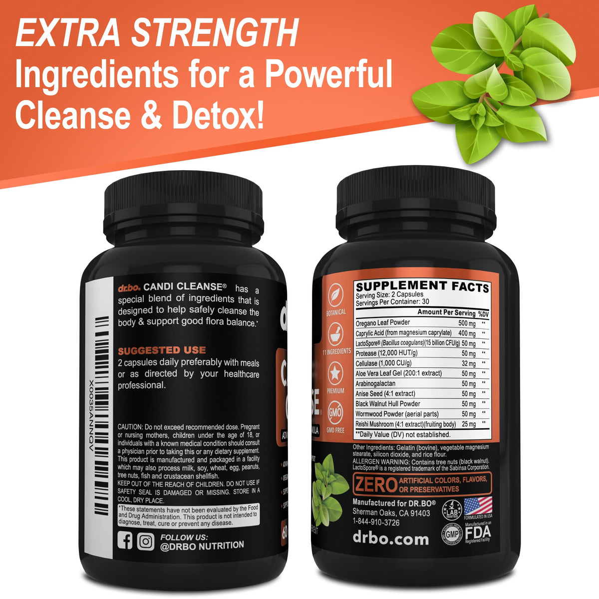 DR. BO Candi Cleanse Support Supplement Balance Control - 60 Capsules - image 9