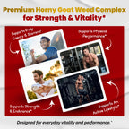 VEGATOT Horny Goat Weed 1440 mg Vitality Support - 180 Capsules - image 4
