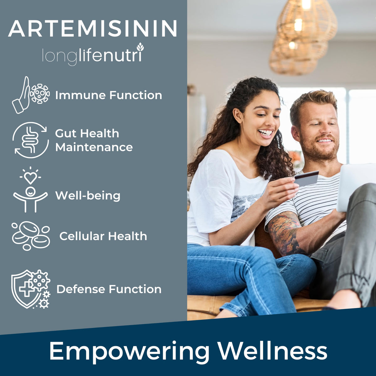 LongLifeNutri Artemisinin 150mg Sweet Wormwood - 120 Vegetarian Capsules - image 4