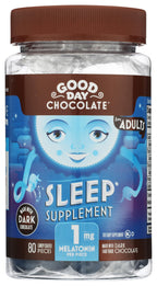 Good Day Chocolate Melatonin 1 mg Sleep Aid - 80 Chewables