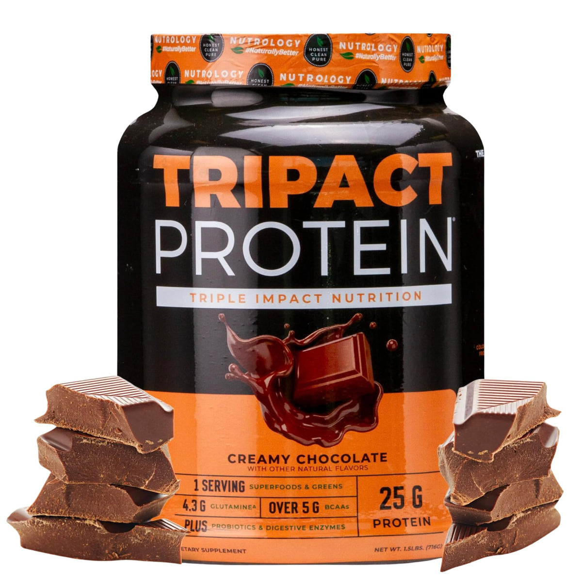 Nutrology TRIPACT Protein Powder - 7-in-1 Meal Replacement Shake