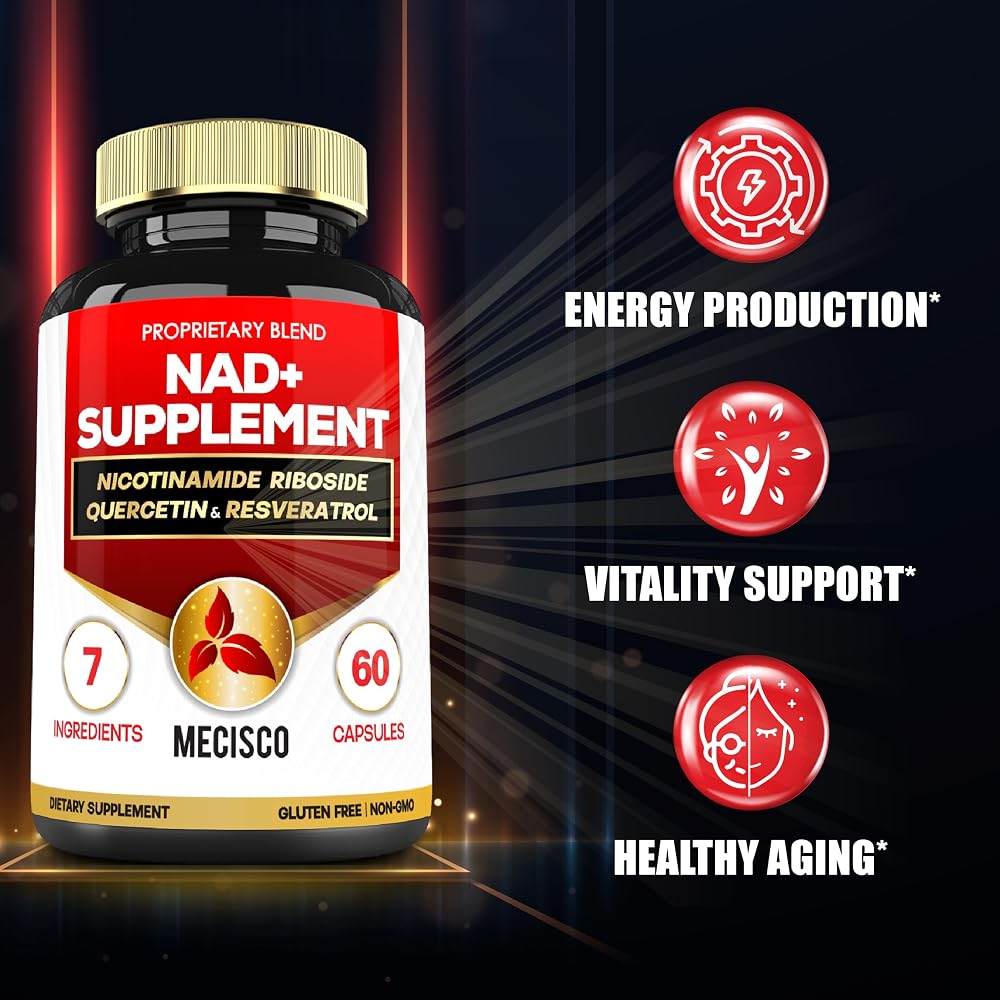 Mecisco NAD+ Supplement with Nicotinamide Riboside - 60 Capsules - image 3