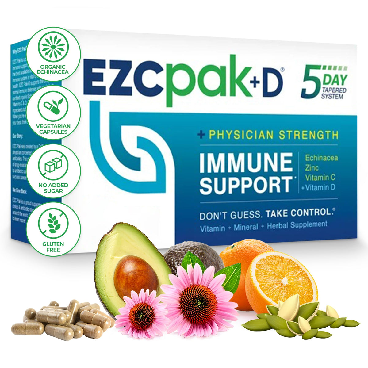 EZC Pak 5-Day Immune System Booster with Echinacea - 1 Pack