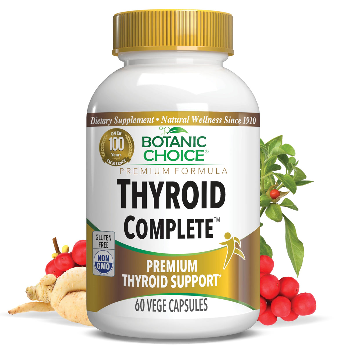 Botanic Choice Thyroid Complete with Ashwagandha - 60 Vegetarian Capsules