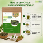 Foodherbs Cissus Quadrangularis Powder for Bone Wellness - 200g - image 3