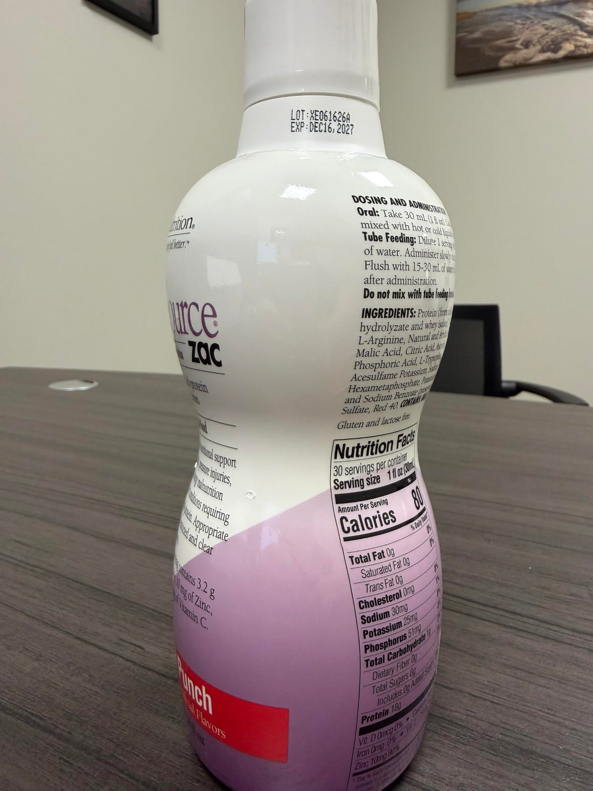 Medtrition ProSource ZAC Berry Energy Punch Protein Liquid - 4 Pack - image 4