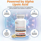 Platinum Health Neuropaquell Alpha Lipoic Acid Nerve Support - 120 Capsules - image 4