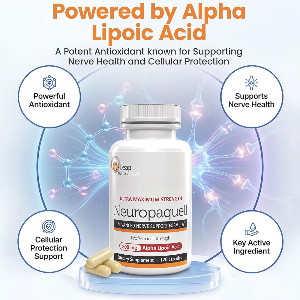 Platinum Health Neuropaquell Alpha Lipoic Acid Nerve Support - 120 Capsules - image 4