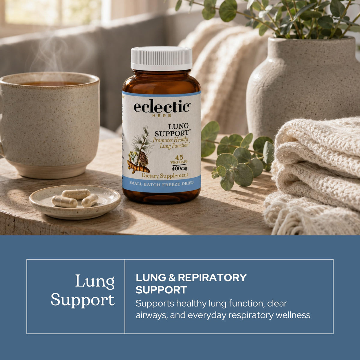 Eclectic Institute Concentrated Lung Support Capsules - 45 Count - image 3