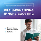 Dr. Emil Organic Lion's Mane Mushroom Supplement - 90 Capsules - image 3