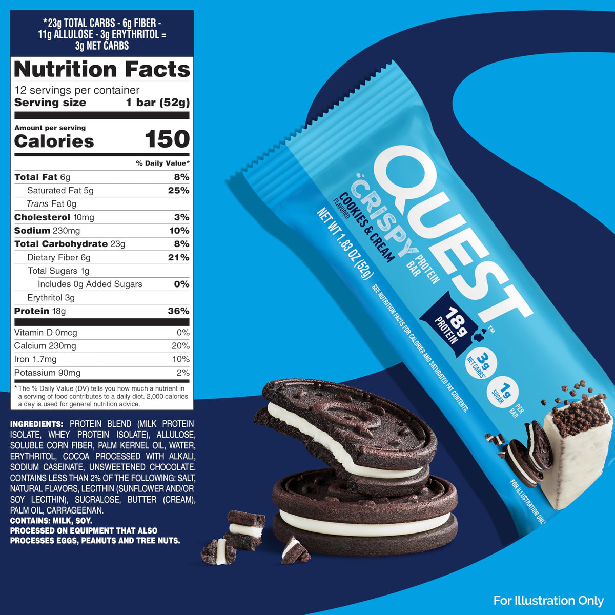Quest Nutrition Blueberry Cobbler Hero Bar