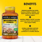 MASON NATURAL Mushroom Power with Matcha - 60 Tablets - image 2