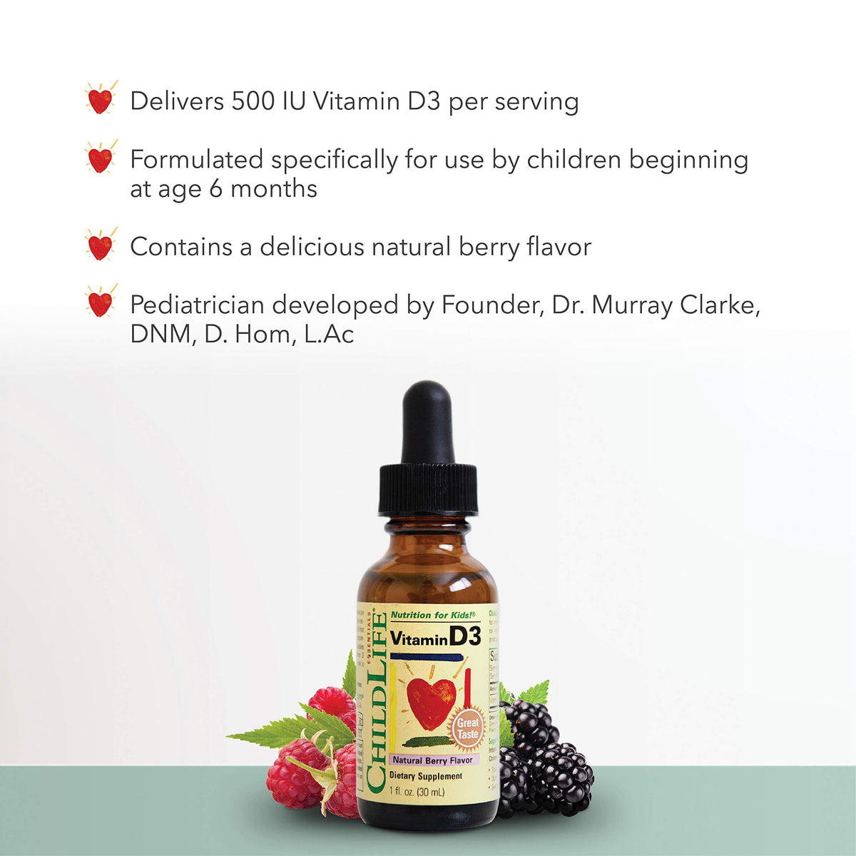 ChildLife Essentials Baby Vitamin D3 Drops Immune Support - 1 Fl Oz (Pack of 3) - image 3