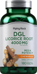 Piping Rock DGL Licorice Chewable Tablets - 180 Count
