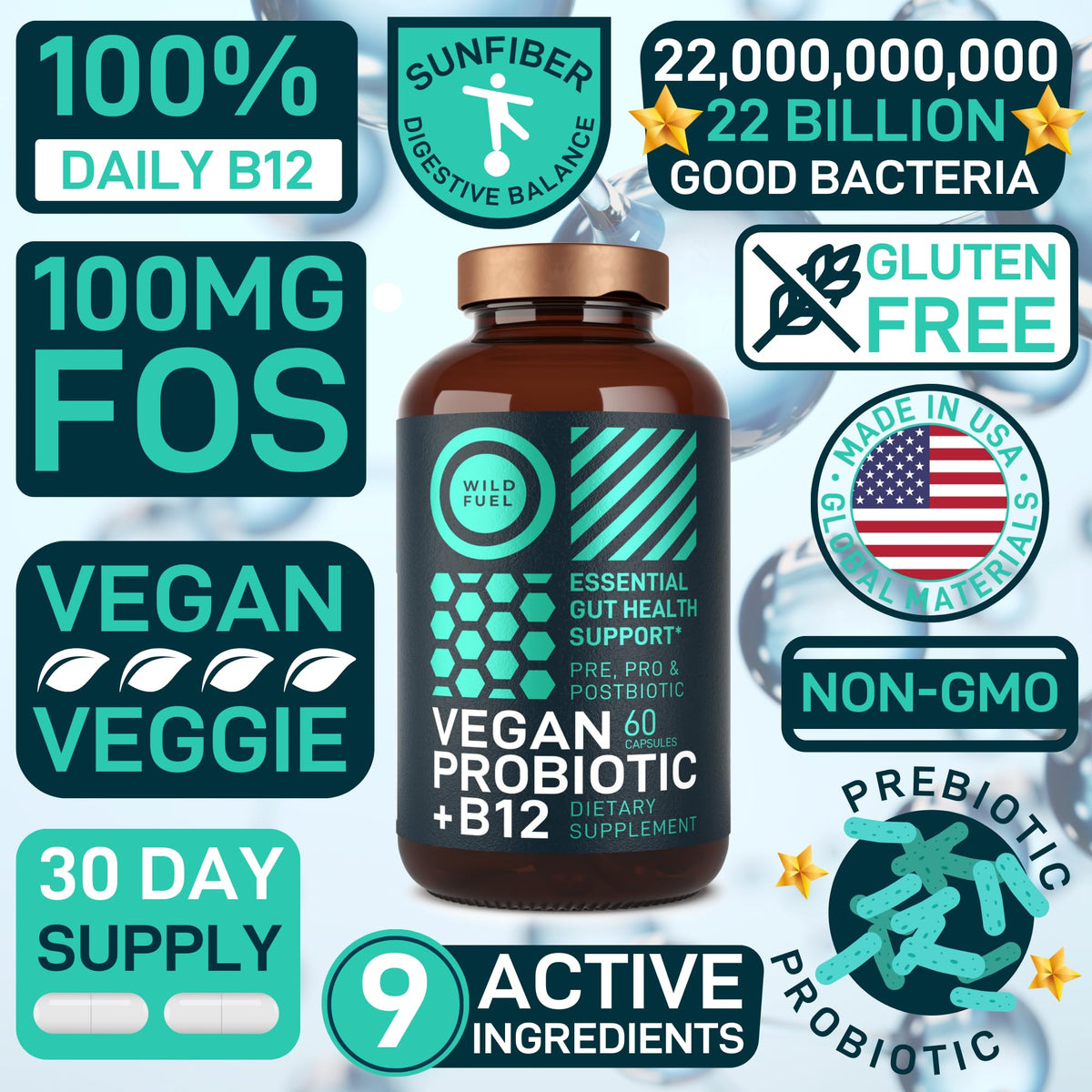 WILD FUEL Digestive Enzymes with Probiotics and Prebiotics Parent