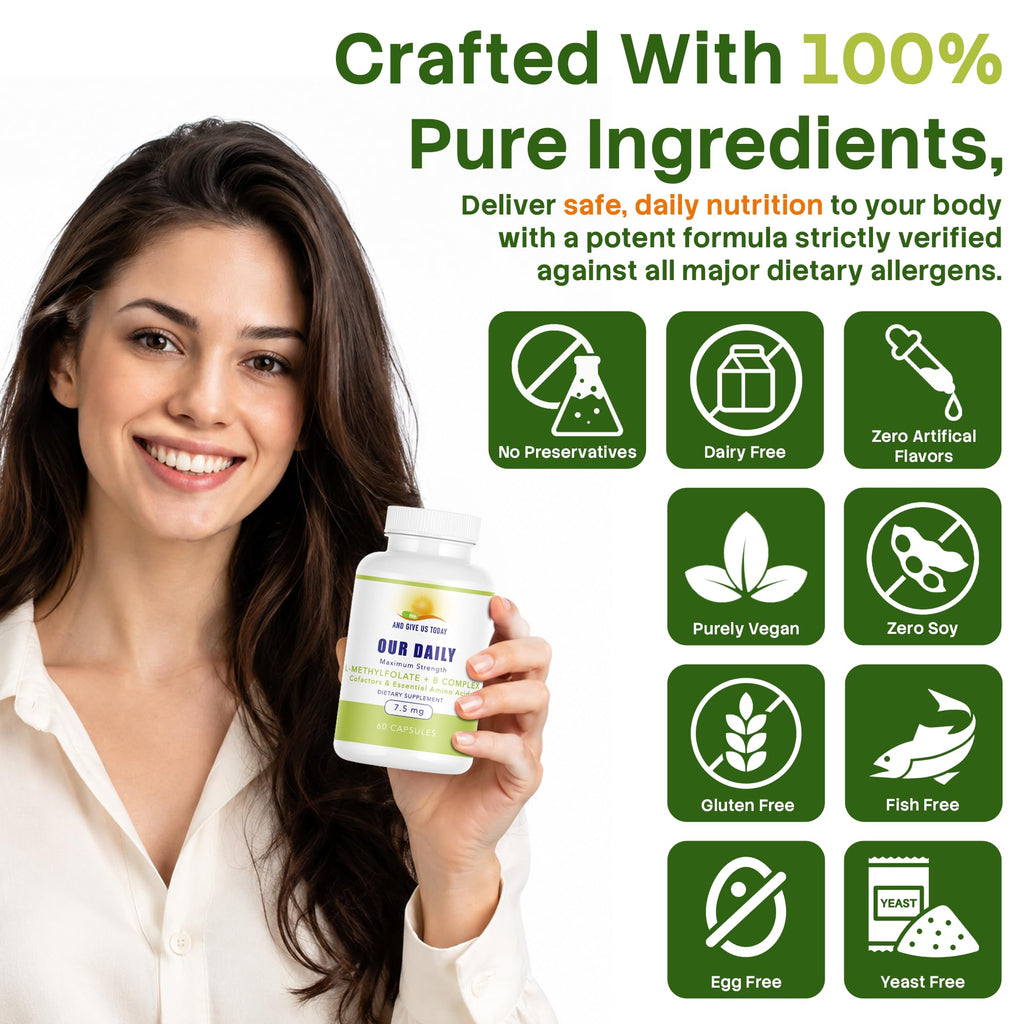 AND GIVE US TODAY OUR DAILY Our Daily Vites L-Methylfolate B Complex