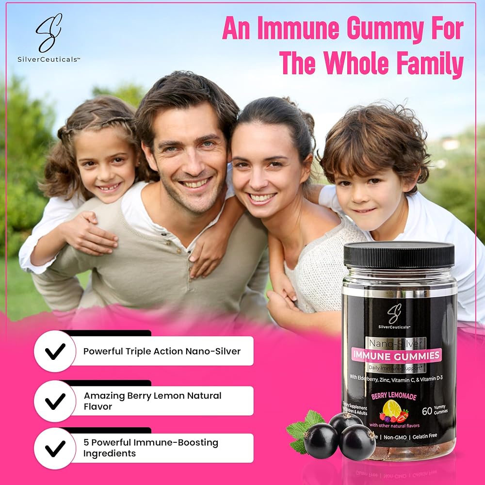 SilverCeuticals 5-in-1 Elderberry Immune Multi Gummies - 60 Gummies - image 4