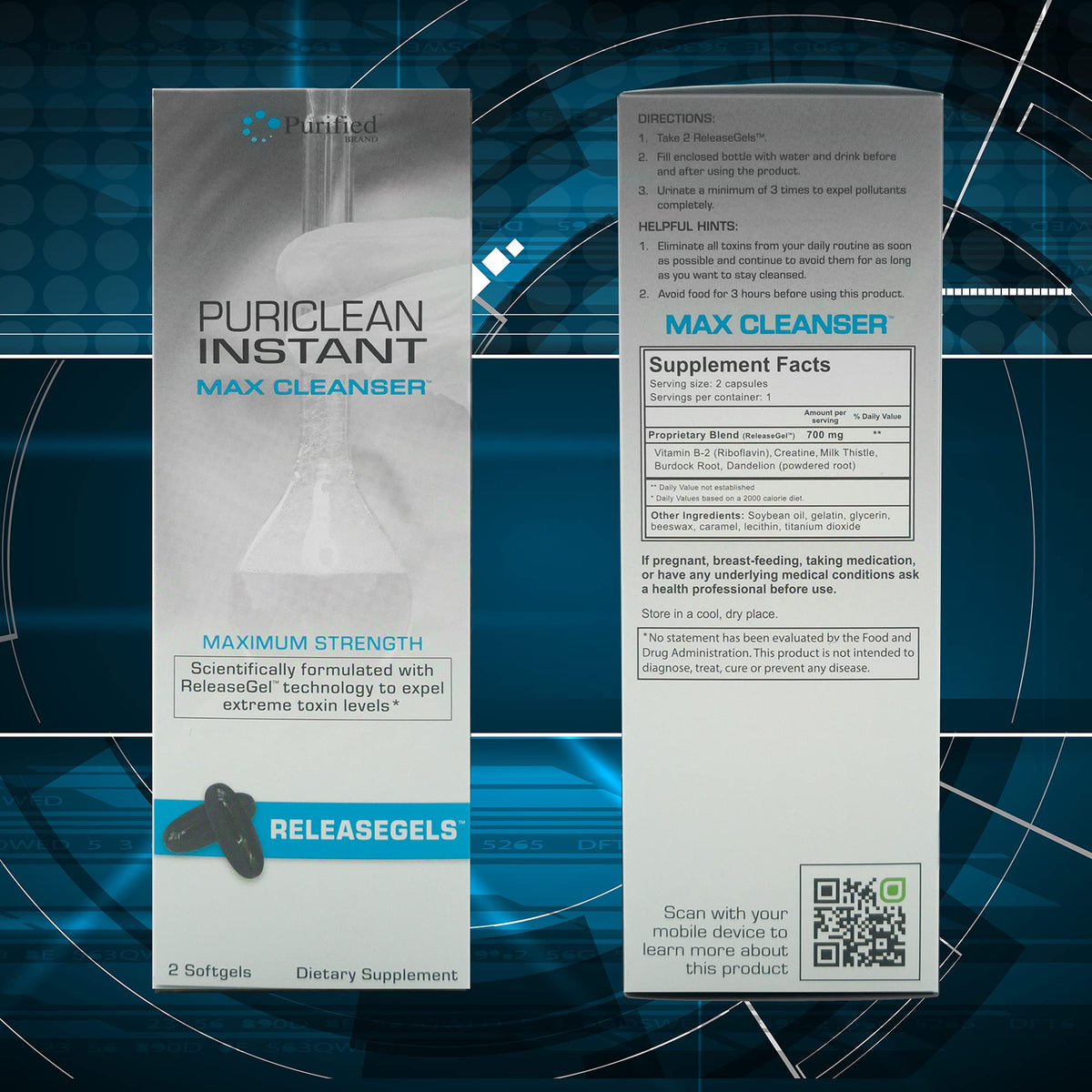 Wellgenix Puriclean Instant Max Cleanser Releasegel - 2 Softgels - image 4