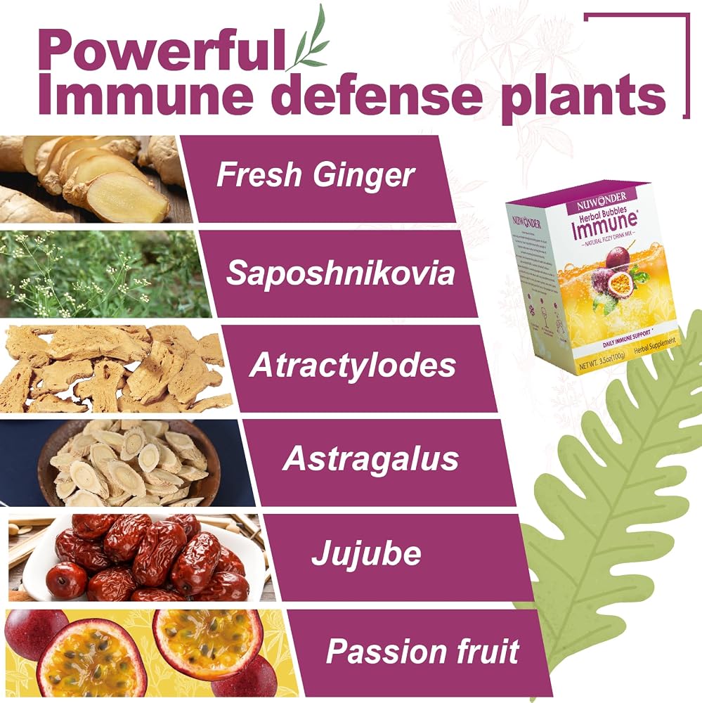 NUWONDER Immune Booster Fizzy Drink Mix Herbal Supplement - 10 Packs - image 5