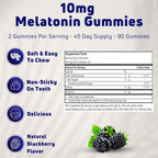NUELATION Melatonin 10 mg Gummies for Sleep Support - 90 Count - image 4