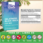Bio Nutrition Gelatinized Black Maca 500 mg - 60 Vegetarian Capsules - image 2