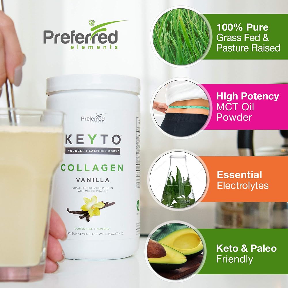 Preferred Elements KEYTO Keto Collagen Protein with MCT Oil Powder - image 10