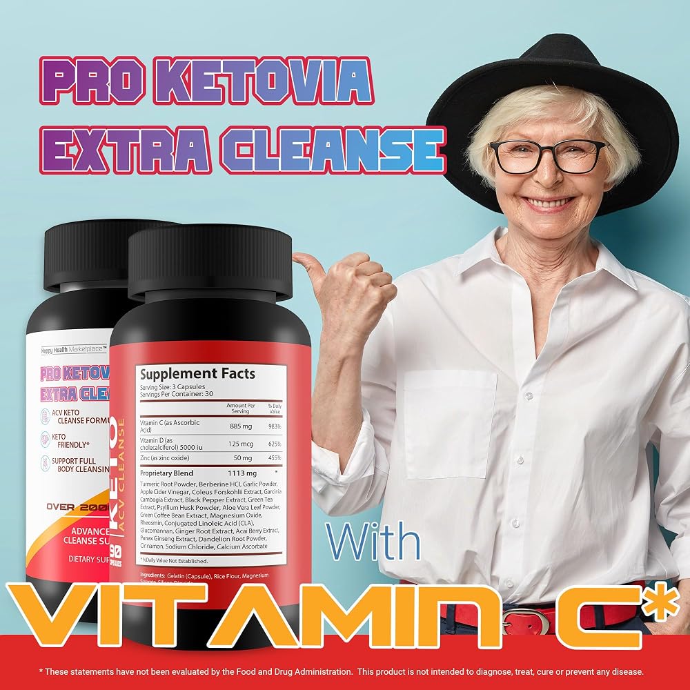 Happy Health Marketplace Pro Ketovia Extra Cleanse - 90 Capsules - image 6