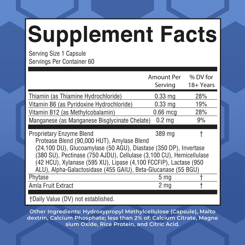 MARYRUTH'S Ultra Digestive Enzymes Supplement - 60 Capsules - image 2