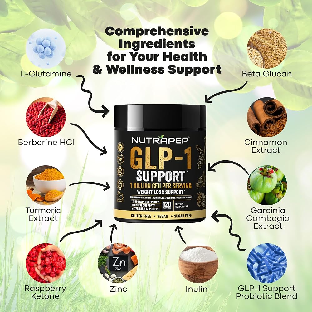 NutraPep GLP-1 Support Probiotic Weight Loss Supplement - 120 Capsules - image 2