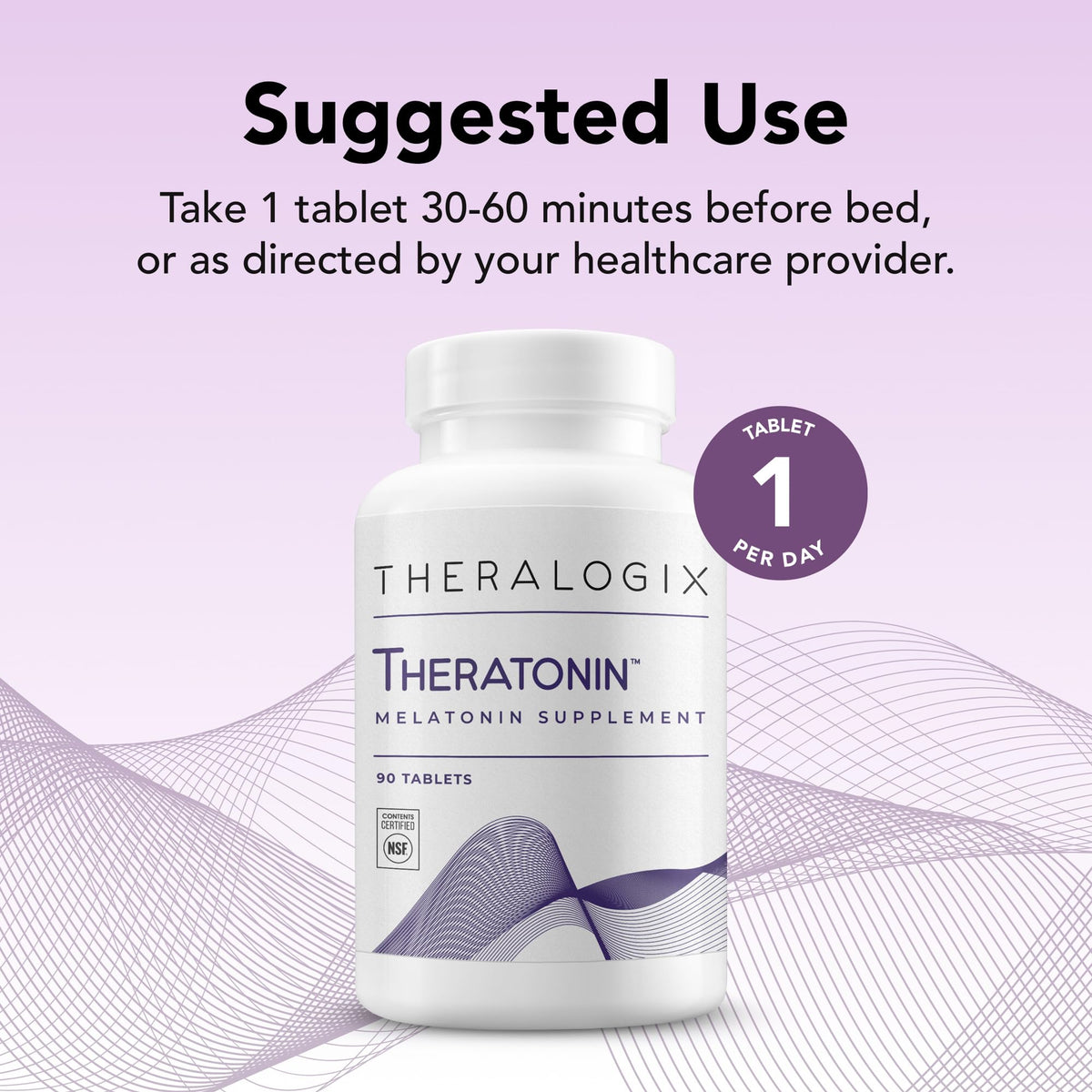 Theralogix Theratonin Melatonin 3 mg Sleep Support - 90 Tablets - image 3