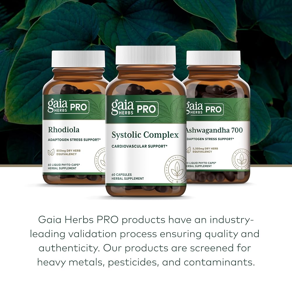 Gaia Herbs PRO Systolic Complex Cardiovascular Support - 60 Capsules - image 6