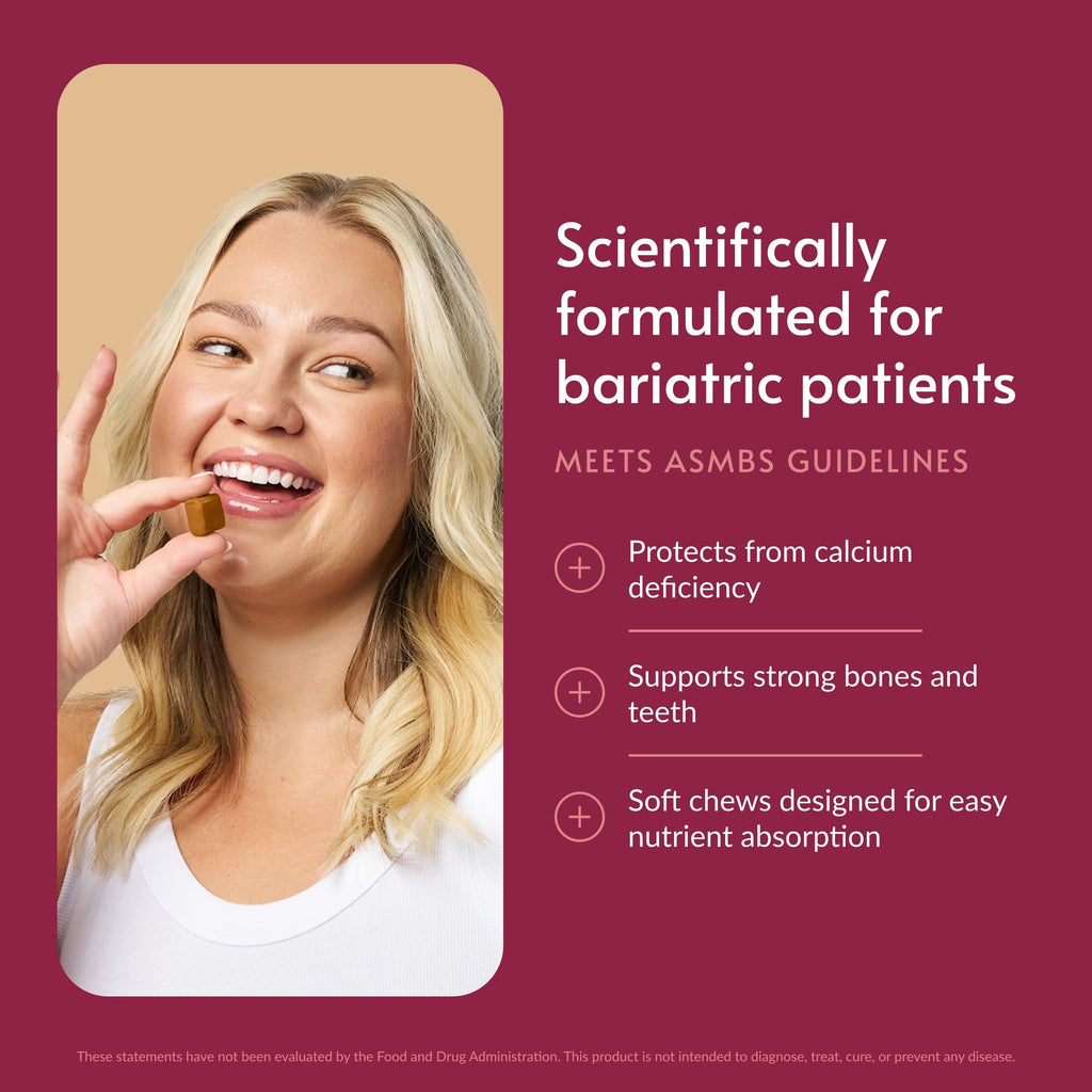 Bariatric Advantage Calcium Citrate Chewy Bites 500 mg - Highly