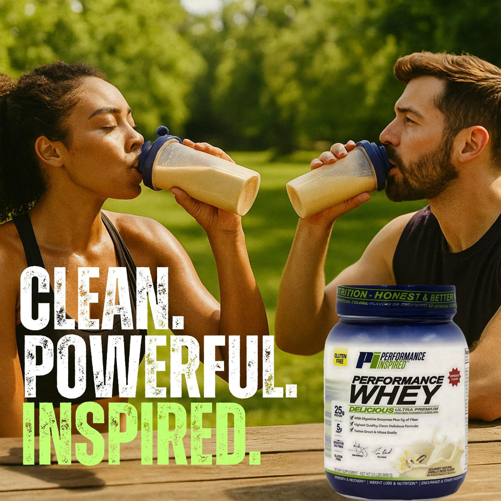 PERFORMANCE INSPIRED Whey Protein Powder Vanilla Bean 25G - 2lb - image 5