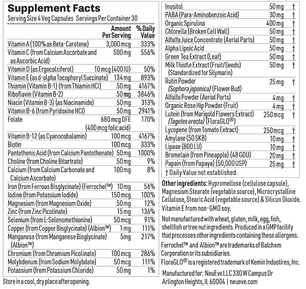 NeuEve Menopause Support Multivitamin for Women - 120 Capsules - image 8