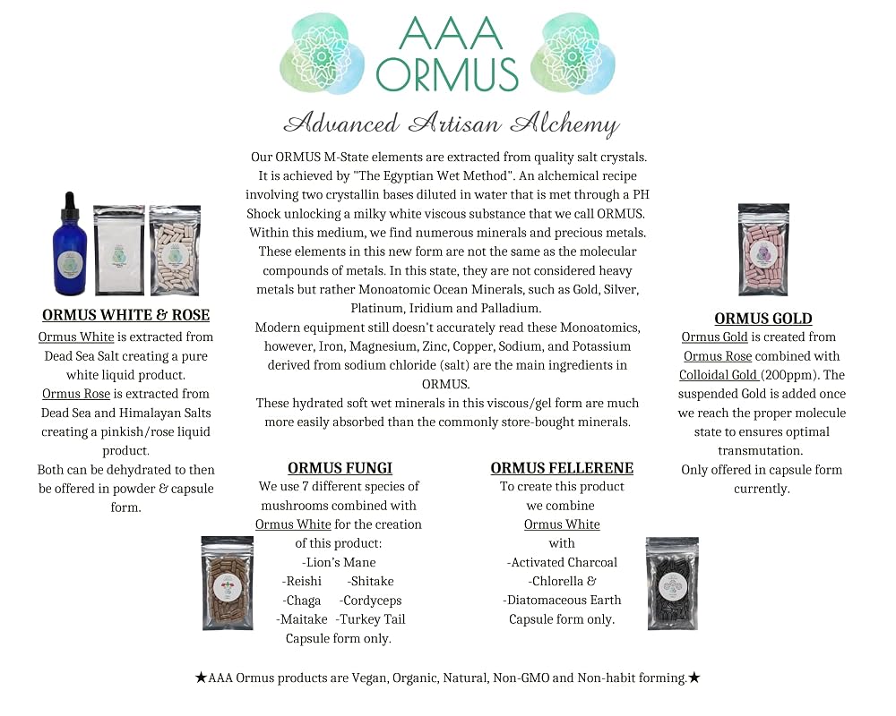 AAA Ormus Rose Capsules Mineral Blend - 45 Capsules - image 6