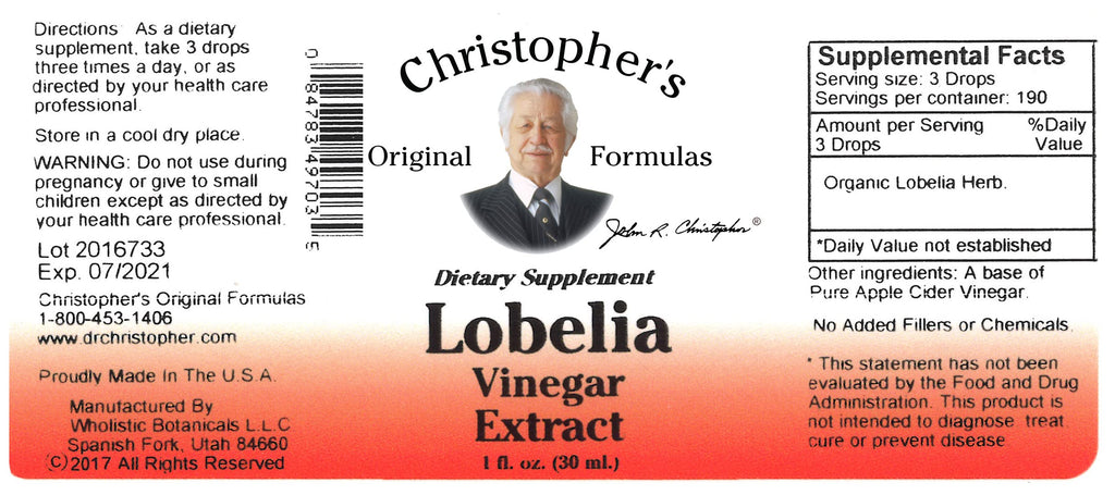 Christopher's Original Formulas Lobelia Extract Liquid - 1 Fl Oz - image 4
